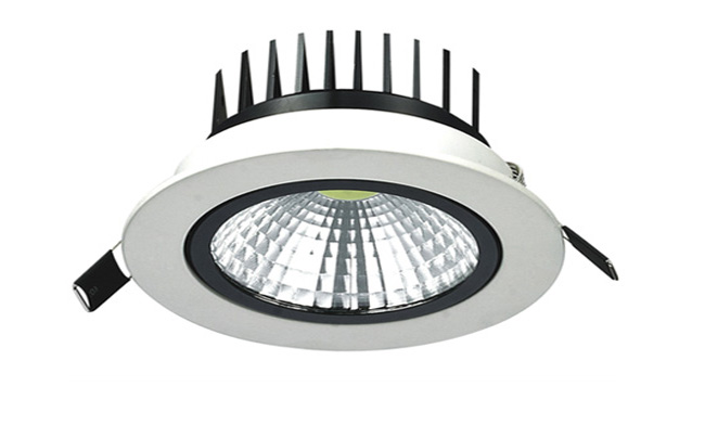 LED  12W COB 天花燈開(kāi)孔115mm  黃光白光中性