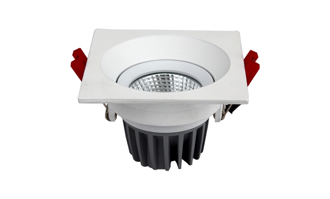 LED 7W COB方形深孔嵌燈 開(kāi)孔80mm 黃光白光中性光