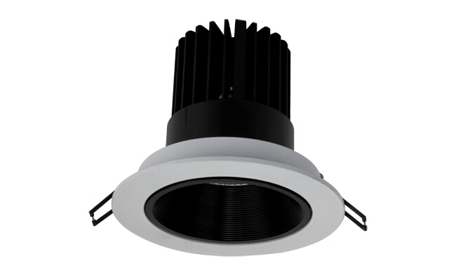 LED 12W  深孔COB嵌燈 可調(diào)角度 開(kāi)孔125mm 黃光白光中性光