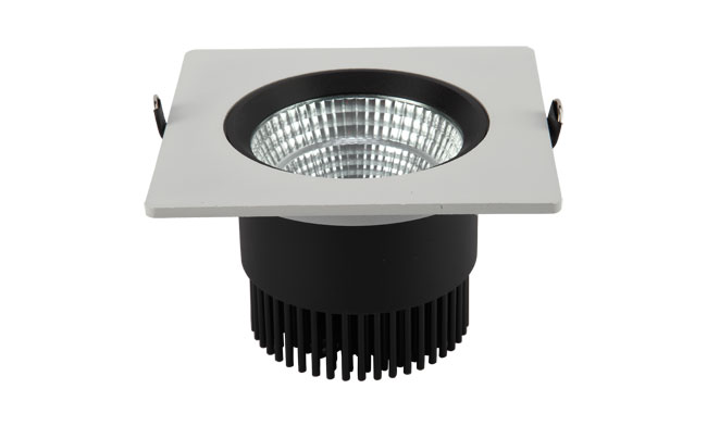 LED 4寸12W 方形COB嵌燈 開(kāi)孔115mm黃光白光中性光