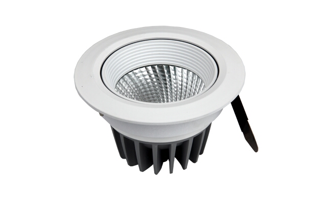 LED 12W cob天花燈 可調(diào)角度 開(kāi)孔90mm  黃光白光中性光