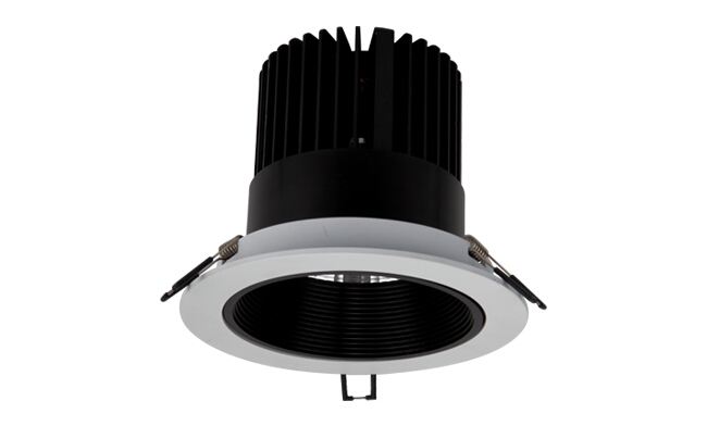 LED 18W 深孔COB嵌燈 可調(diào)角度 開(kāi)孔140mm 黃光白光中性光