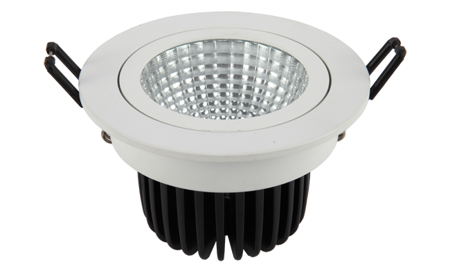 LED 9W COB 嵌燈可調(diào)開(kāi)孔105mm 黃光白光中性光