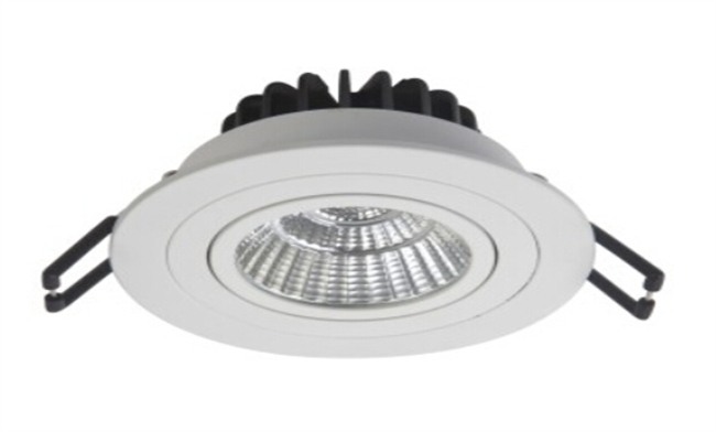 LED 7W COB嵌燈可調(diào)角度 開(kāi)孔80mm 黃光白光中性光